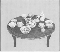 卓袱台と食器