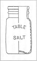 戦前の食卓塩のびん