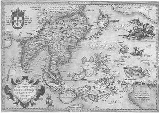 東インド図／オルテリウス／1570年