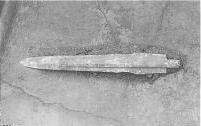 甕棺に副葬された細形銅剣（全長30.35cm）