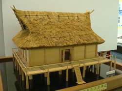 1　吉武高木遺跡の大型建物（高殿）復元模型