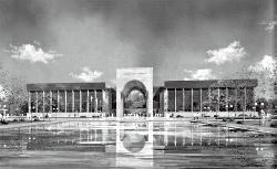 博物館の建物イメージ図　昭和64年(1986年)11月頃に公表