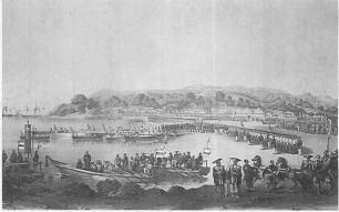 アメリカ人の日本への初上陸（ペリー来航、1853年）