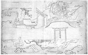 志賀海神社と蒙古軍兵士