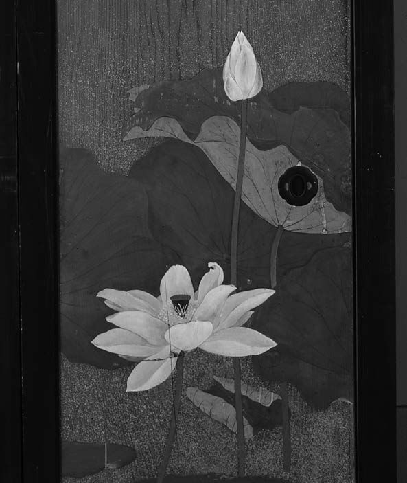 睡蓮図（部分）