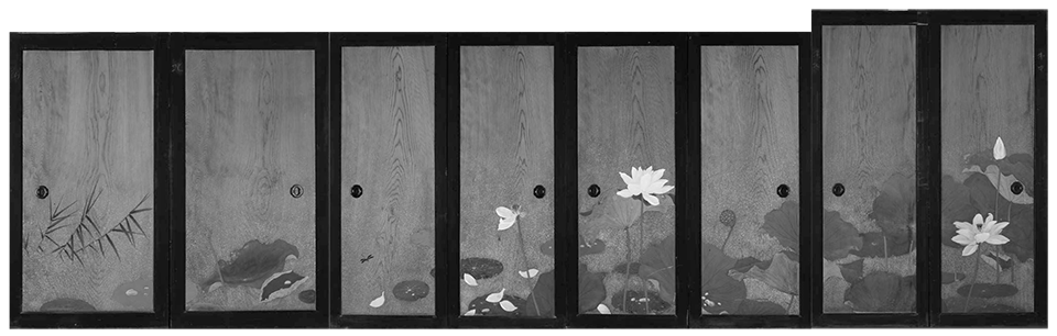 睡蓮図（部分）