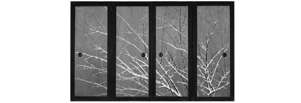 雪梅図（部分）