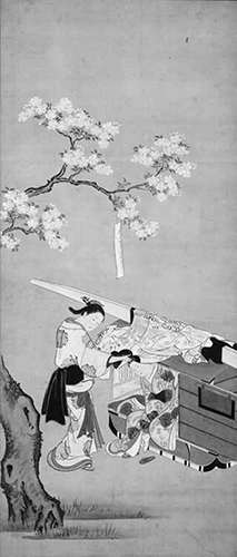 牡丹図（部分）