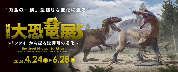 大恐竜展　～「フクイ」から探る獣脚類の進化～