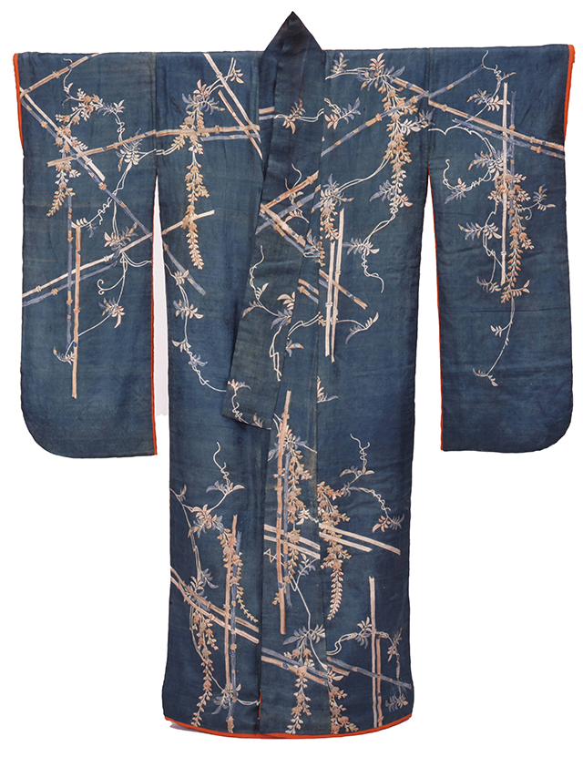 藤棚文様の振袖 / 江戸時代